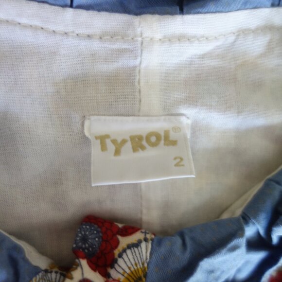 TYROL KIDS Floral Ruffle Short Sleeve Lined Dress – Sz 2 - Picture 5 of 6